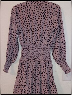 Leopard Print Long Sleeve Dress